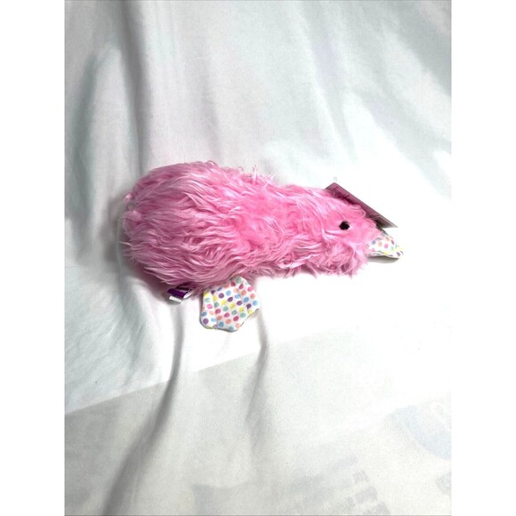 Multipet Duckworth Dog Toy Squeaker Soft Plush Toss Fetch Cuddle Pink 11" L - Picture 16 of 16